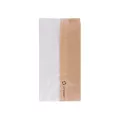 Sachet sandwich kraft brun+fenêtre  "BUNS2" 12+6x23cm